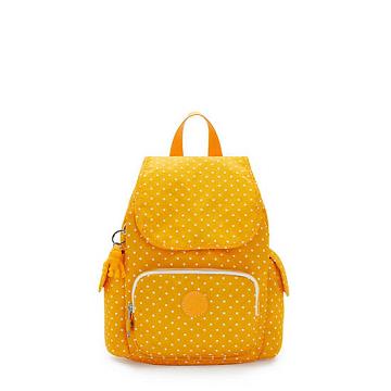 Plecaki Kipling City Pack Mini Printed Backpack Żółte | PL 1192WN